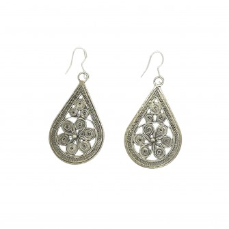 Boucles d'oreille en argent...